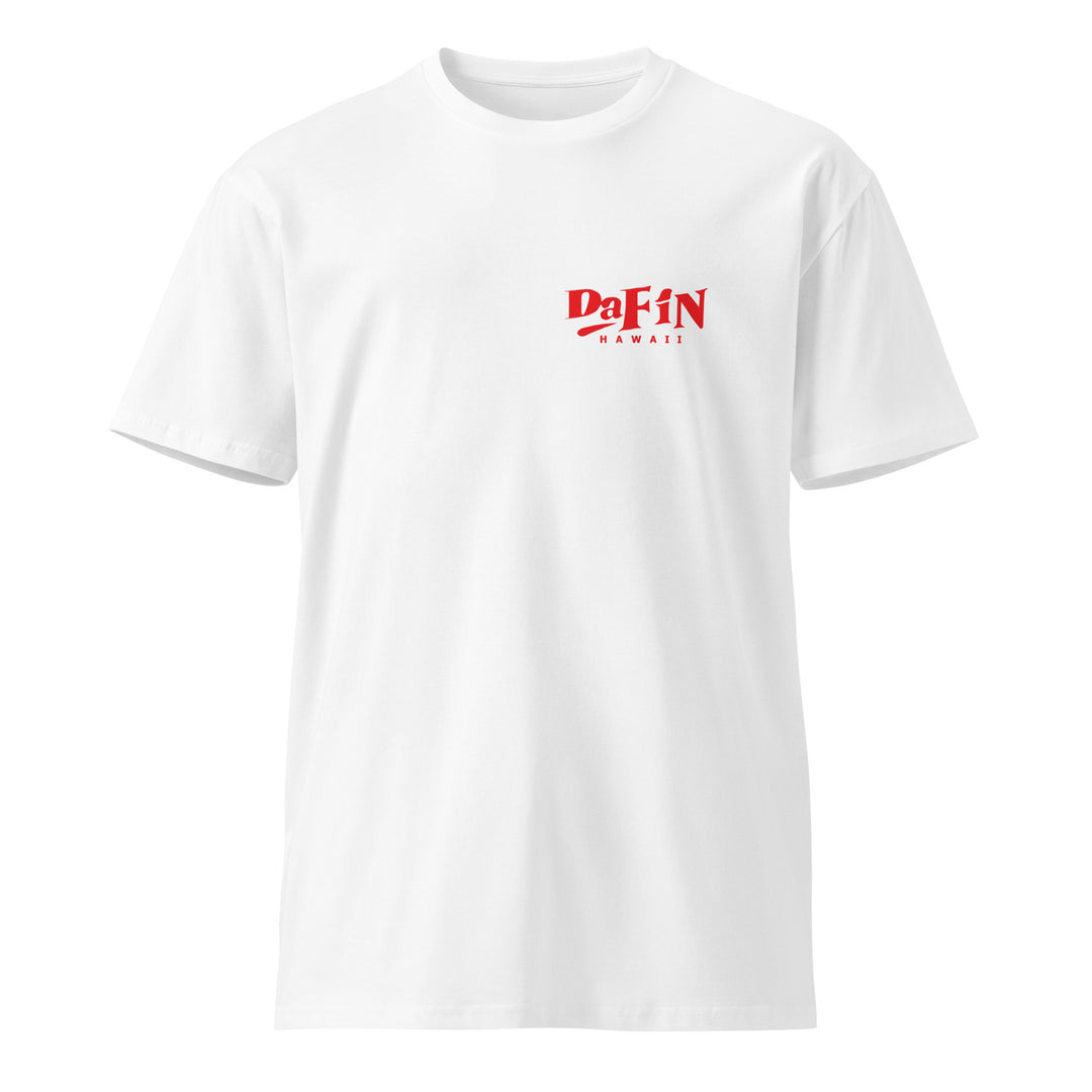 DaFiN Logo Tee - White / Red